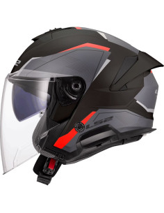 Casque LS2 Verso 2 Air - Gris/Rouge