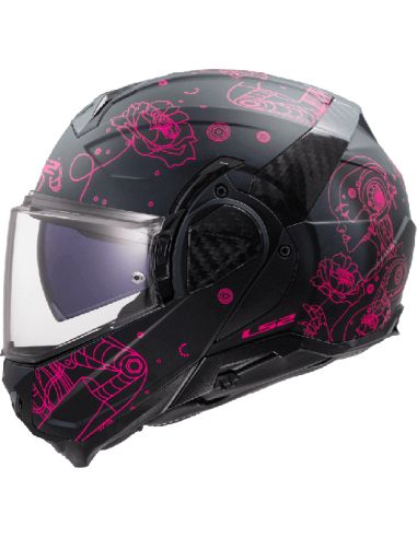 Casque LS2 Advant 2 Sophia Noir-Rose