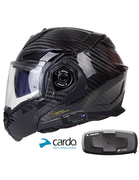 Casque LS2 Advant-x FF901 Carbon avec Intercom 4x UCS