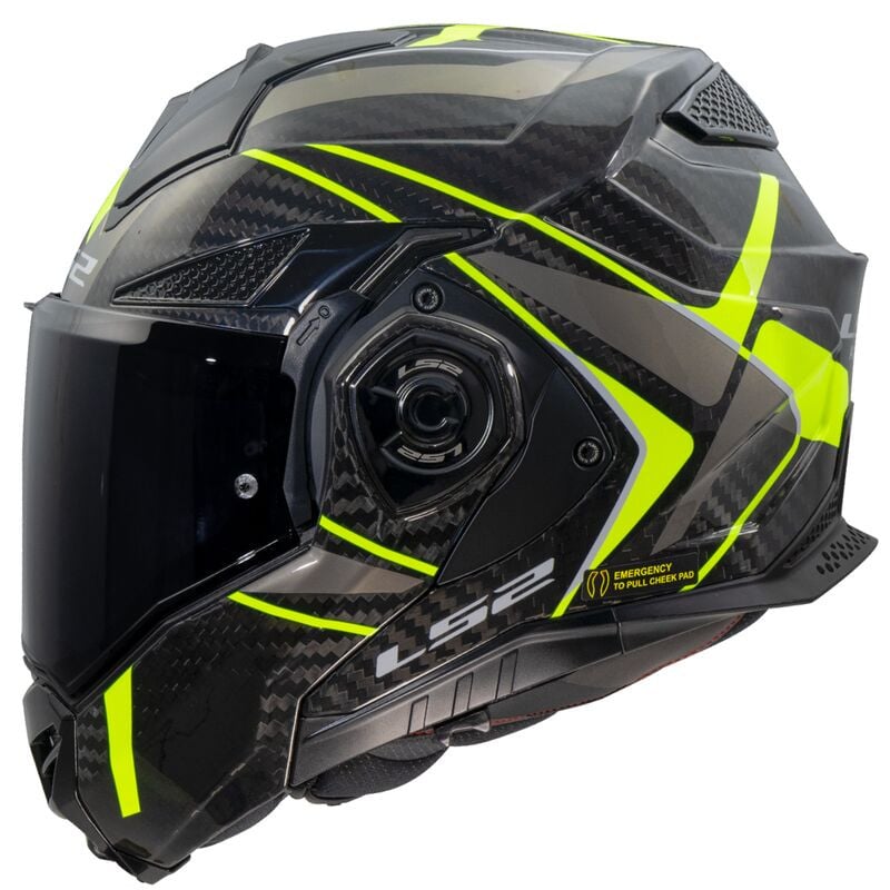Casque Modulable LS2 Advant X Future 2 Carbon list: Jaune|Noir|Blanc|Rouge|Jaune|Multicolore