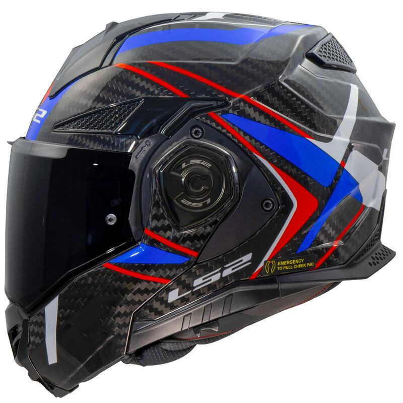Casque Modulable LS2 Advant X Future 2 Carbon list: Bleu / Blanc|Noir|Blanc|Rouge|Jaune|Multicolore