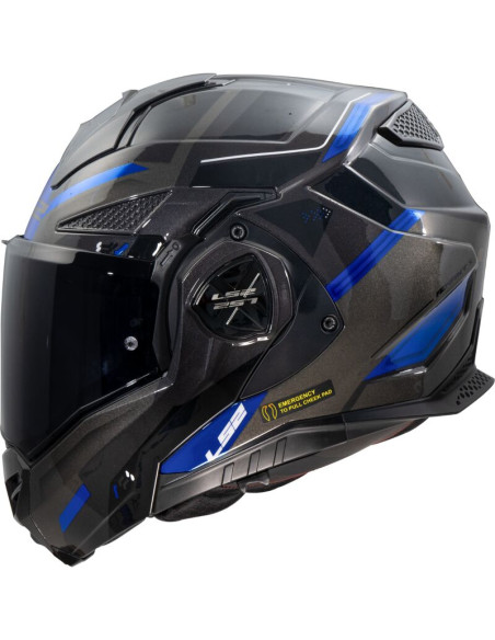 Casque Modulable LS2 Advant-x FF901 Spectrum - Noir/Bleu