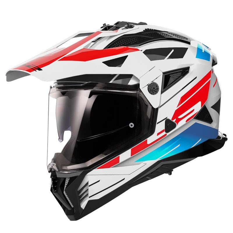 Casque Cross LS2 Pioneer 2 MX702 Namib list: Bleu Blanc Rouge|Blanc|Gris|Rouge|Orange|Jaune|Multicolore