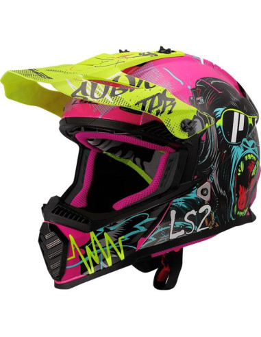 Casque Cross pour Enfant LS2 Fast II Mini Gorilla MX437