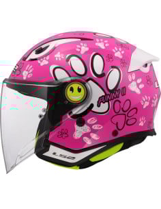 Casque LS2 OF622 Funny 2 PAWS - Rose