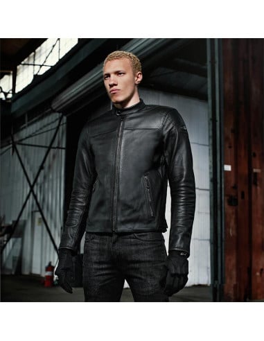 Blouson Cuir Alpinestars Blacktrack - Noir