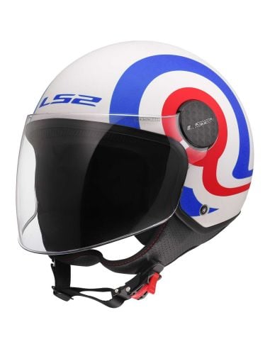 Casque LS2 Sphere Lux II Urby Blanc-Rouge-Bleu