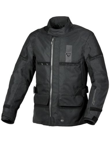 Veste Moto Macna Signal Toutes Saisons Noir