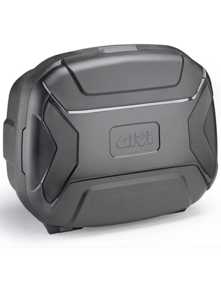 Valise Top Case Givi Trekker TRK35BB Monokey 35 litres, design robuste gris noir.