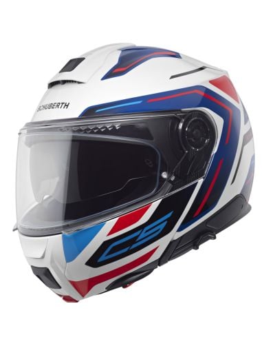 Casque Schuberth C5 Omega Bleu-Blanc-Rouge