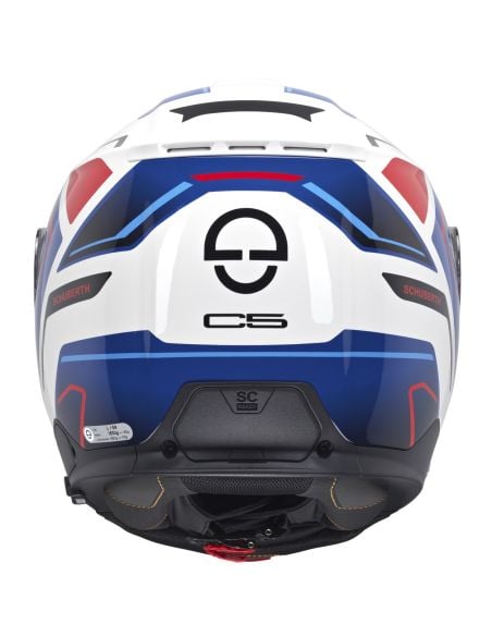 Casque Schuberth C5 Omega Bleu-Blanc-Rouge
