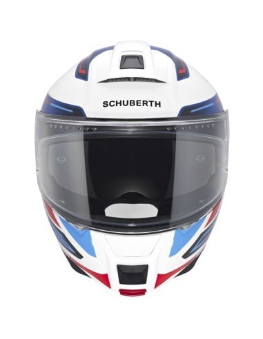 Casque Schuberth C5 Omega Bleu-Blanc-Rouge