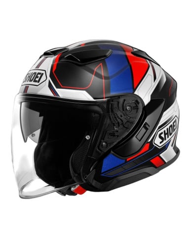 Casque Shoei J-Cruise 3 WHIZZY - Rouge/Noir/blanc