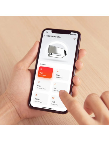 Bloque Disque SRA Cranns VD10 avec Alarme Bluetooth intégrée