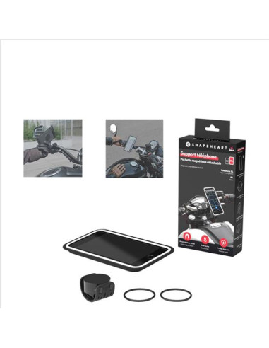 Support Téléphone pour Moto Shapeheart Guidon (2-5CM)