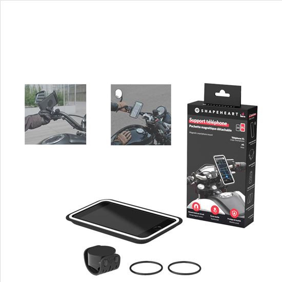 Support Téléphone pour Moto Shapeheart Guidon (2-5CM)
