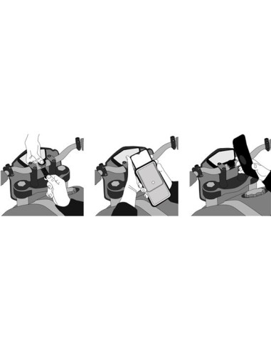 Support Téléphone pour Moto Shapeheart Guidon (2-5CM)