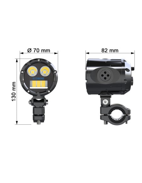 Feux Additionnels 2x45w Faisceau Extra Large