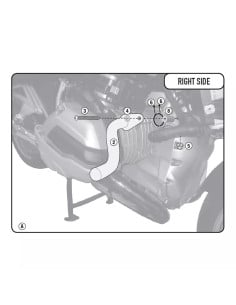 Kit Support Projecteur BMW R1200 RT 2
