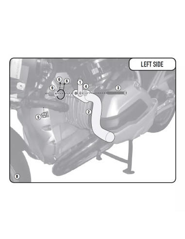 Kit Support Projecteur BMW R1200 RT Kit Support Projecteur BMW R1200 RT