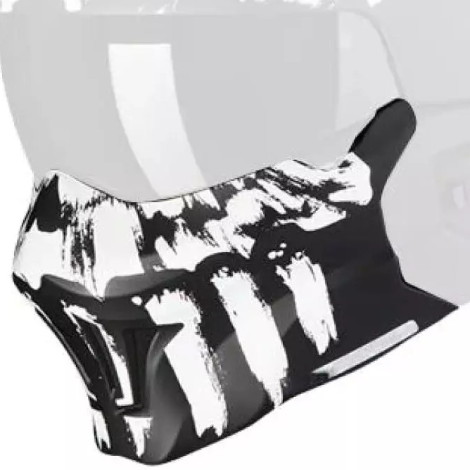 Mentonnière Scorpion Exo-930 Blanc - Pièces détachées casque moto SCORPION