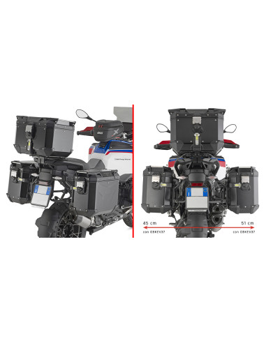 Support Valise BMW R 1300 GS Adventure | Givi PLO5146CAM