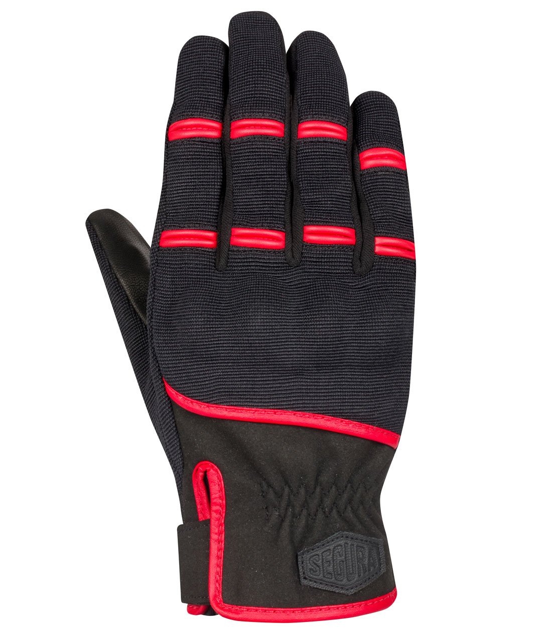 Gants Moto Homme Eté Segura Palmer list: Noir et Rouge|Noir|Rouge