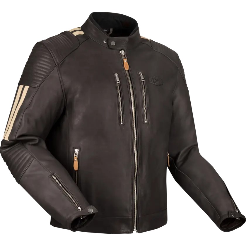 Veste Moto Homme Segura Orion list: Marron|Beige|Marron