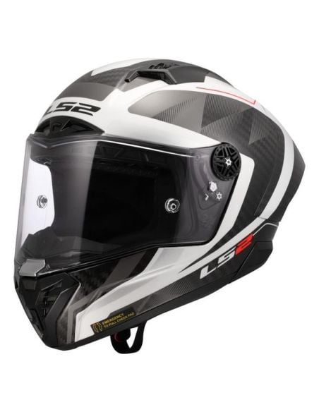 Casque LS2 Thunder GP Aero Raute FF805 Gris-Blanc Casque LS2 Thunder GP Aero Raute FF805 Gris-Blanc