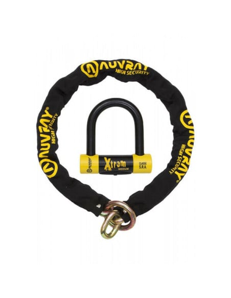 ANTIVOL CHAINE XTREM 120CM + CADENAS SRA AUVRAY