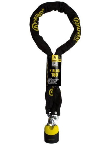 Antivol Auvray k-block Chaine et Cadenas 1,50m