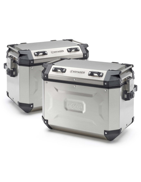 Paire de Valise Aluminium Kappa K'Voyager 48 Litres