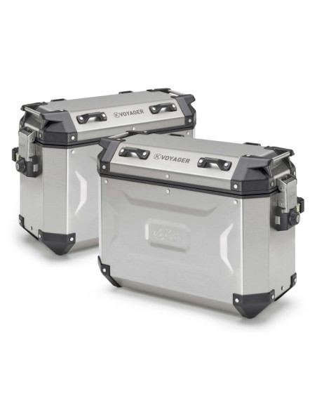 Paire de Valise Aluminium Kappa K'Voyager 37 Litres