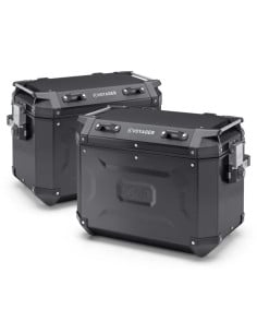 Paire de Valise Noir Kappa K'Voyager 48L (Gauche) 37L (Droite)