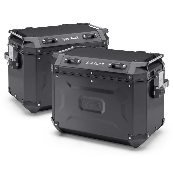 Paire de Valise Noir Kappa K'Voyager 48L (Gauche) 37L (Droite) Noir
