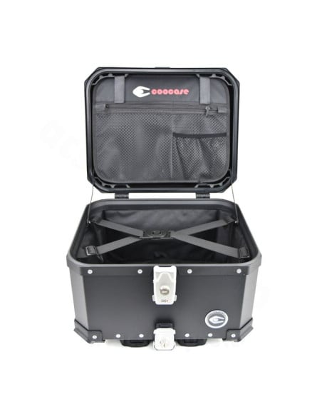 Top Case Coocase X1 Noir 45 L avec Dosseret Réglable Top Case Coocase X1 Noir 45 L avec Dosseret Réglable