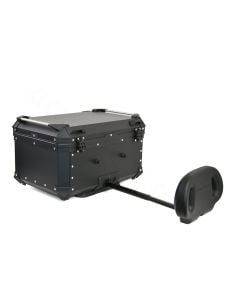 Top Case Coocase X1 Noir 65L avec Dosseret Ajustable
