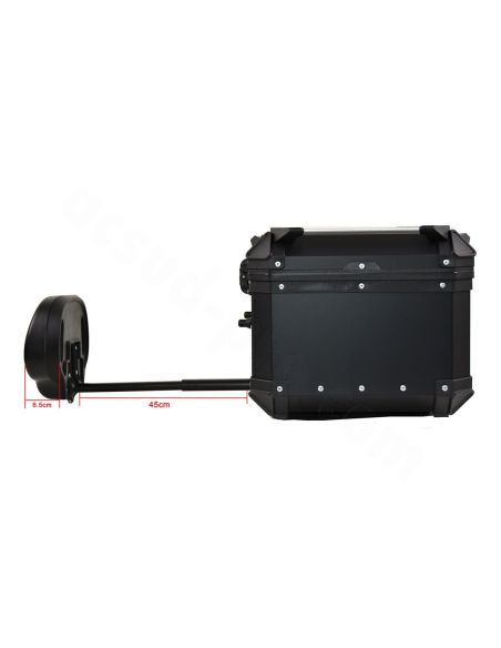 Top Case Coocase X1 Noir 65L avec Dosseret Ajustable Top Case Coocase X1 Noir 65L avec Dosseret Ajustable