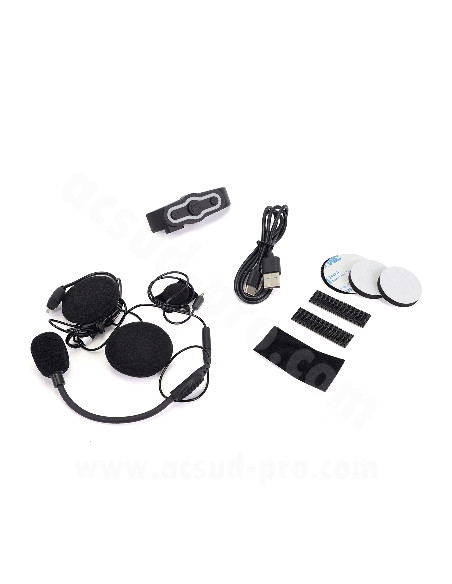 Kit Main Libre Pour Casque Moto - Microphone & Interphone Intégré Étanche - Connexion 10 Broches Universelle