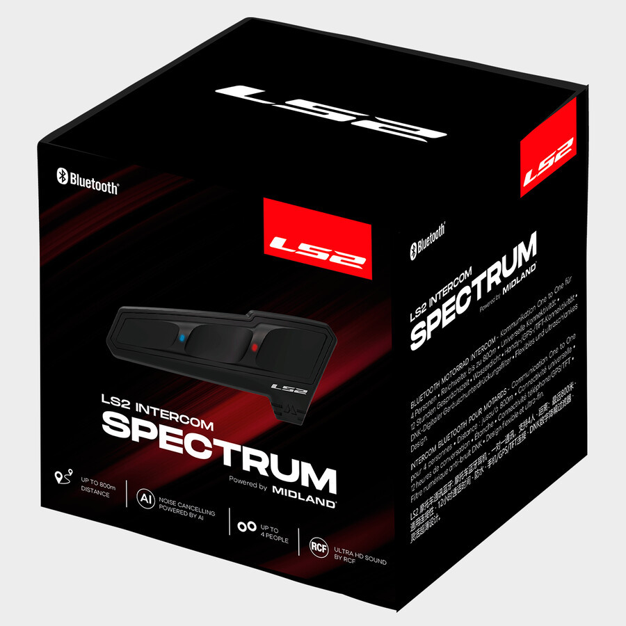 Intercom Bluetooth LS2 Spectrum X Midland - Accessoires Casques LS2