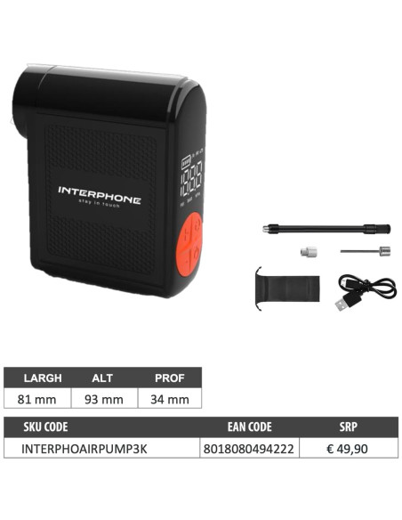 Pompe à Air Compresseur Interphone Air Pump Mini