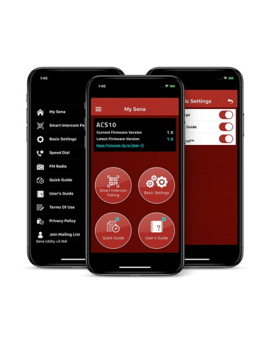 Intercom Sena ACS10 pour Arai RX-7v Evo / Tour-X5 / Quantic