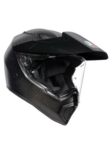Casque Cross AGV AX9 Carbon Noir Brillant