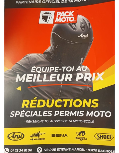Affiche Pack-Moto (Auto/Moto Ecole)