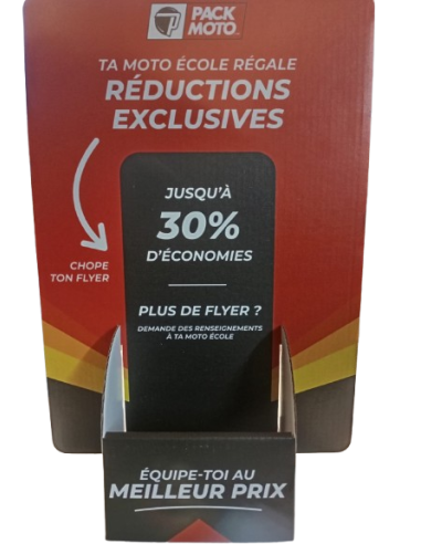Présentoir Pack-Moto (Auto/Moto Ecole)