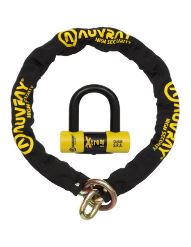 ANTIVOL CHAINE XTREM 120CM + CADENAS SRA AUVRAY