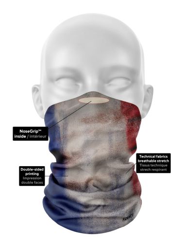 Tour de Cou Moto Nation-Head Drapeau