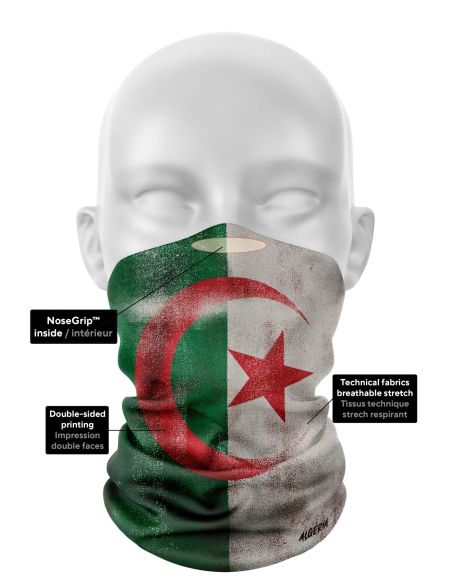 Tour de Cou Moto Nation-Head Drapeau