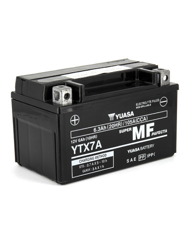 Batterie  Ytx7a SLA AGM - Sans Entretien - PrÃªte Ã  l'emploi.