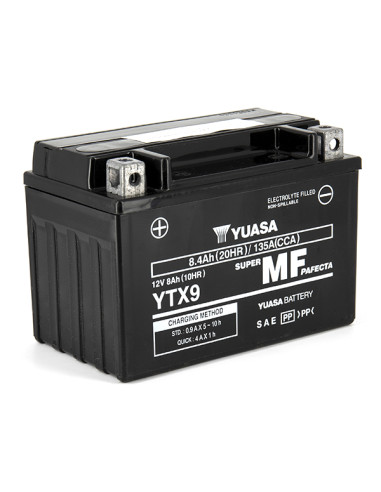Batterie YTX9 SLA AGM - Sans Entretien - PrÃªte Ã  l'emploi.